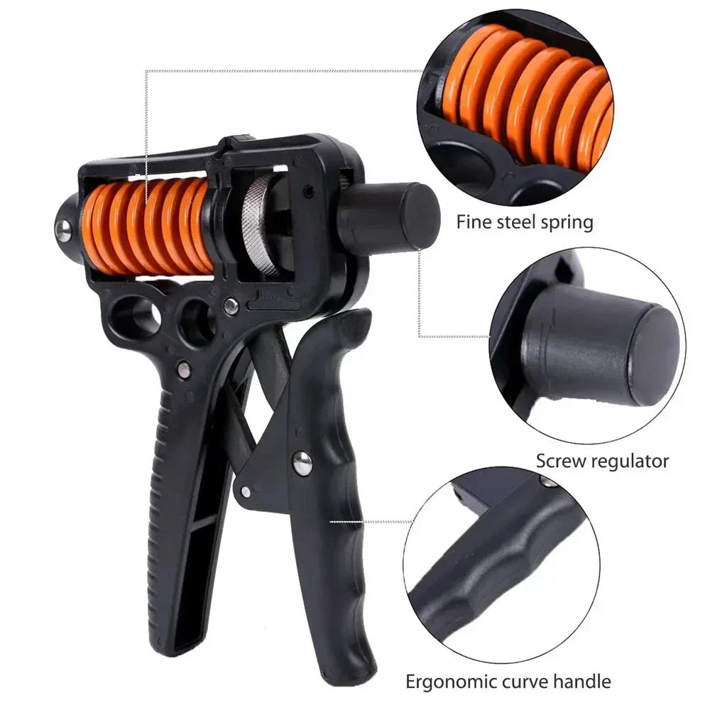Adjustable 5-165kg Heavy Hand Grip Strengthener - Finger Expander for Arm, Wrist, and Forearm Training Closora