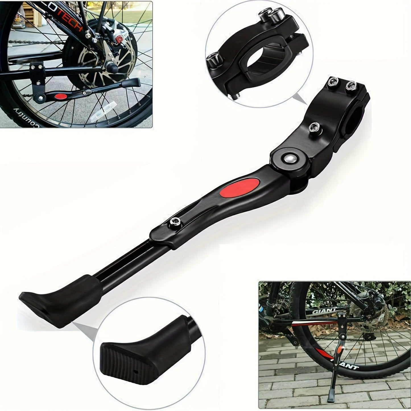 Adjustable Bicycle Stand - Sturdy Side Kickstand for Bikes