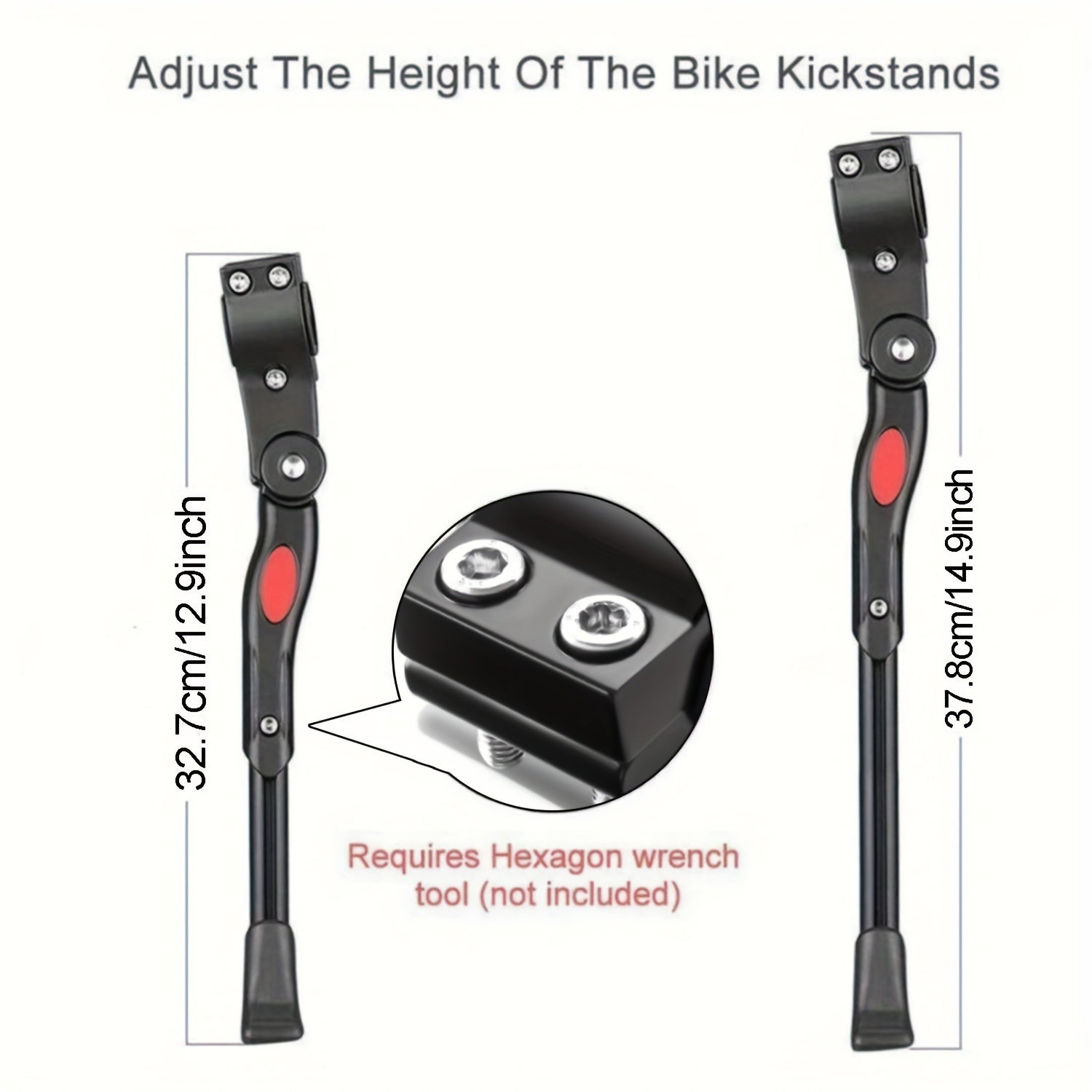 Adjustable Bicycle Stand - Sturdy Side Kickstand for Bikes