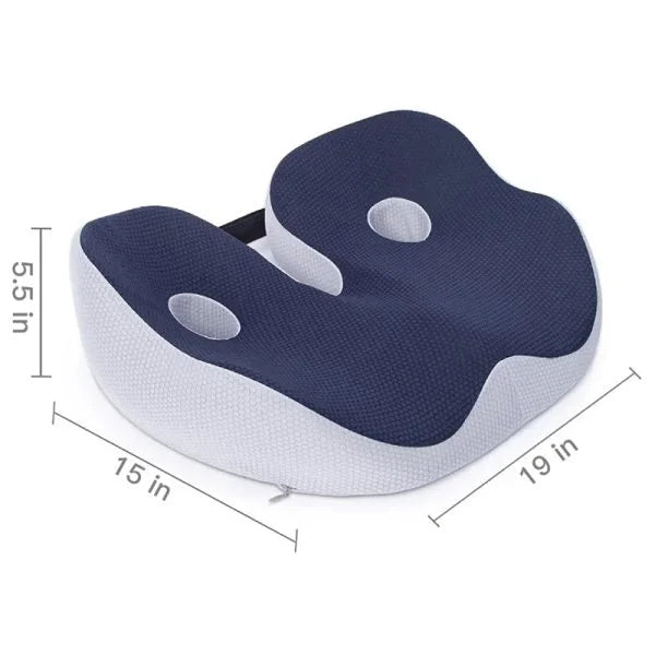 Adjustable Memory Foam Sit Bone Relief Cushion - Ergonomic Comfort