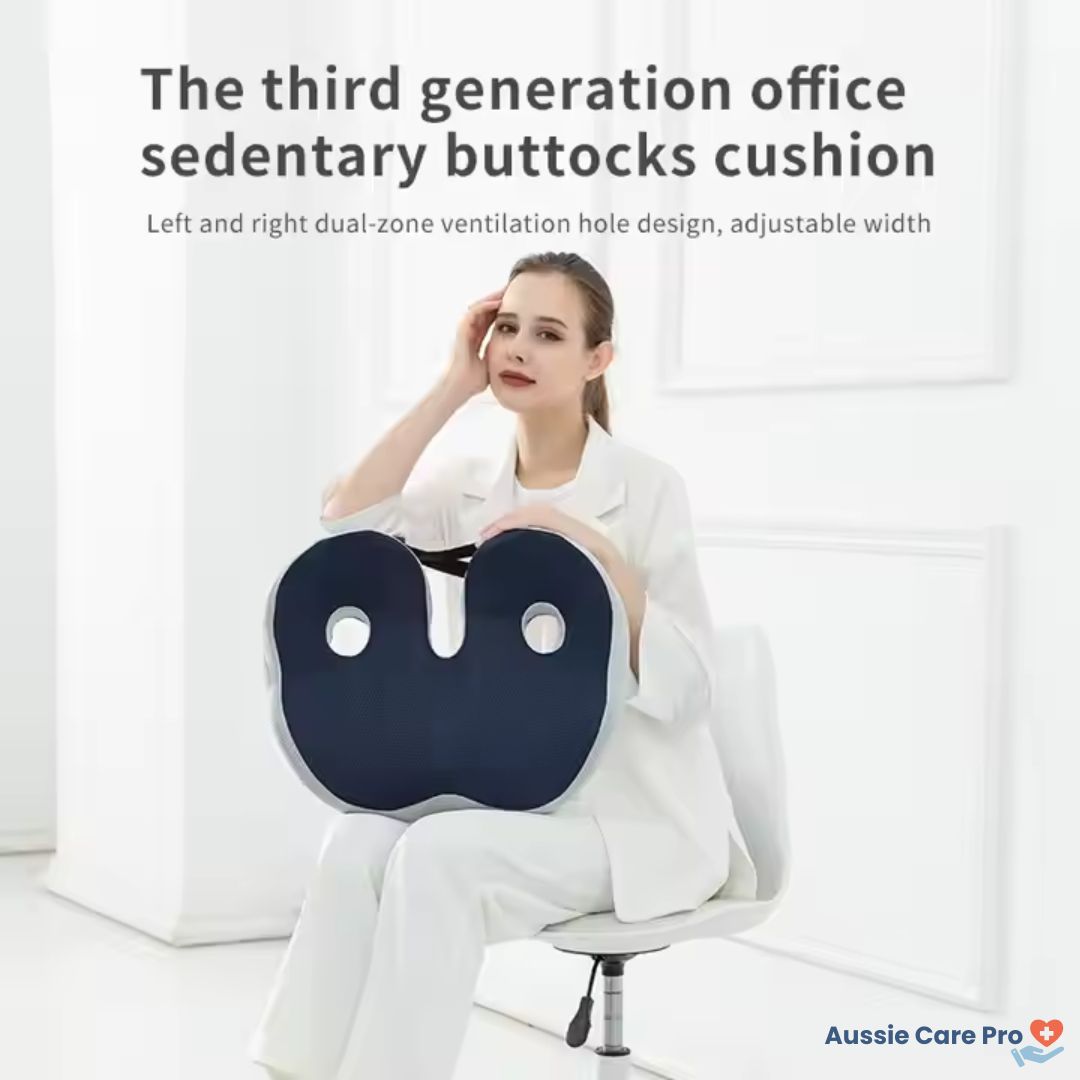 Adjustable Memory Foam Sit Bone Relief Cushion - Ergonomic Comfort