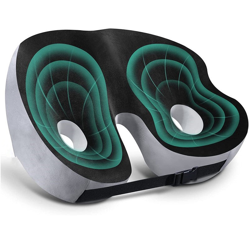 Adjustable Memory Foam Sit Bone Relief Cushion - Ergonomic Comfort