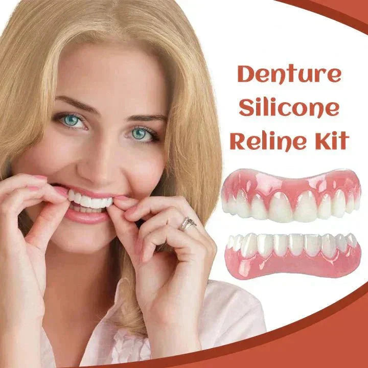 Adjustable Silicone Denture Set for a Natural Smile