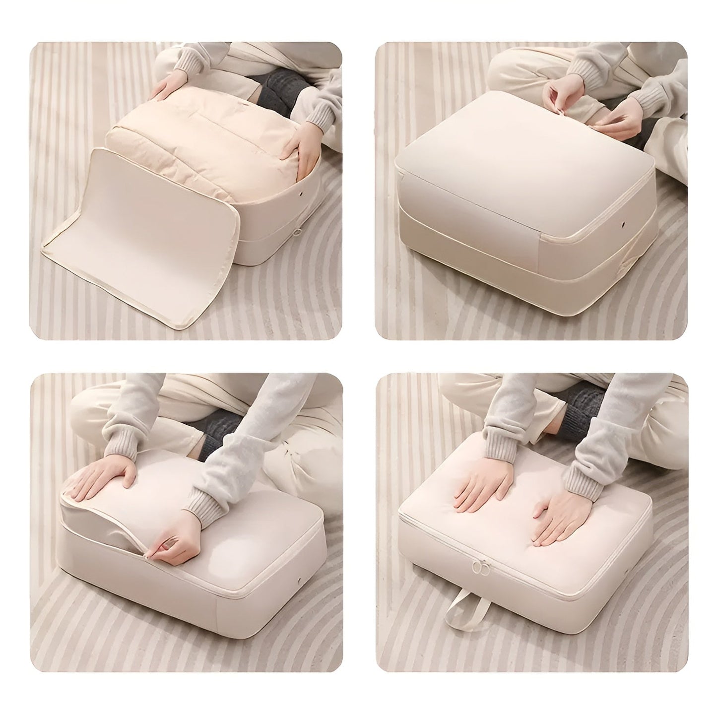 Airtight Storage Bags with Roll Valve – Compresses Up to 50%