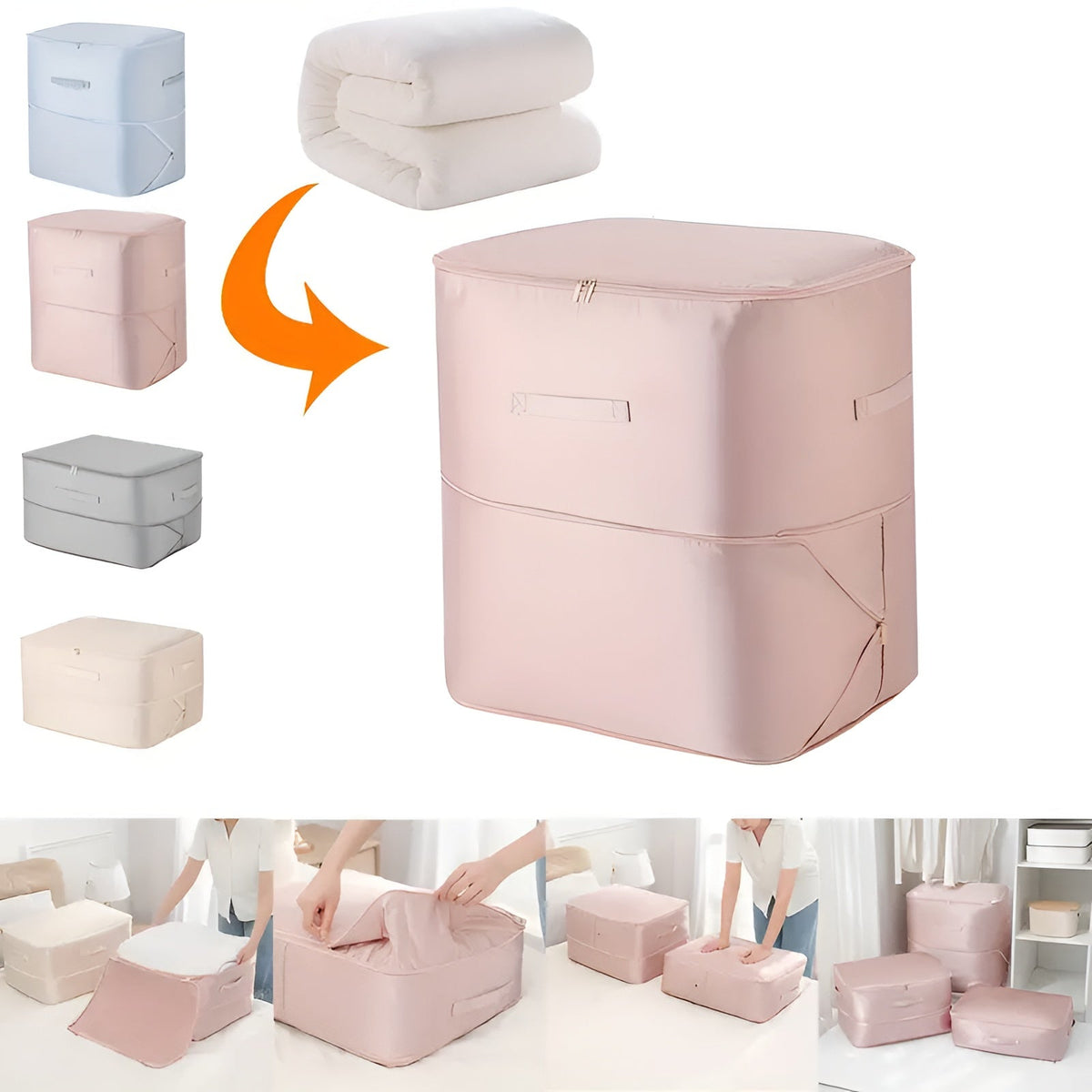 Airtight Storage Bags with Roll Valve – Compresses Up to 50%