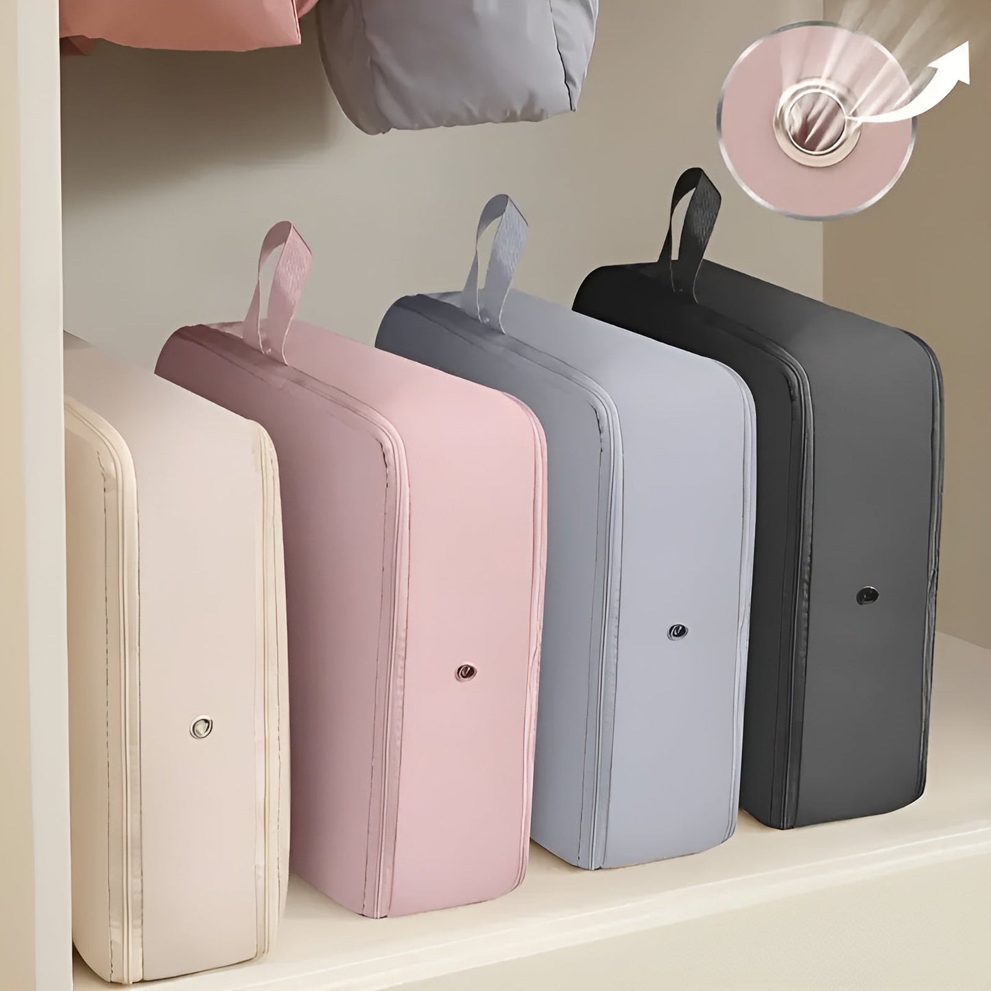 Airtight Storage Bags with Roll Valve – Compresses Up to 50%