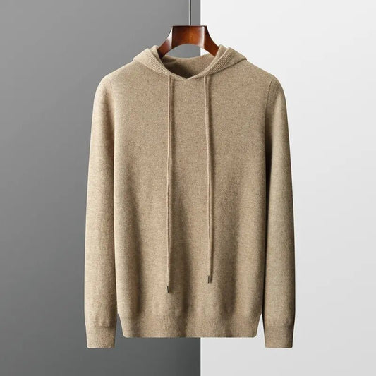 Men's Hooded Knit Sweater - Image 1