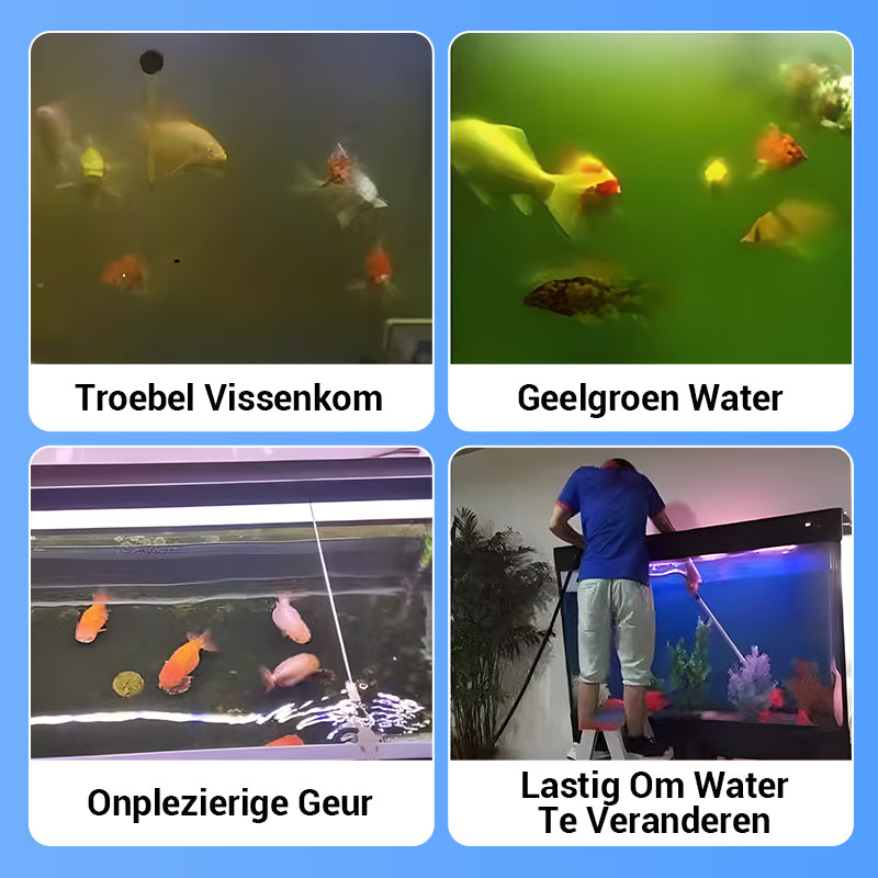 AquaPure™ | Cleans cloudy aquarium water completely in just a few minutes | 1+2 free