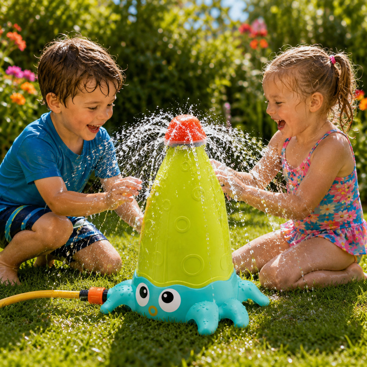AQUAREX – Rotating Octopus Water Toy for Fun Garden Play