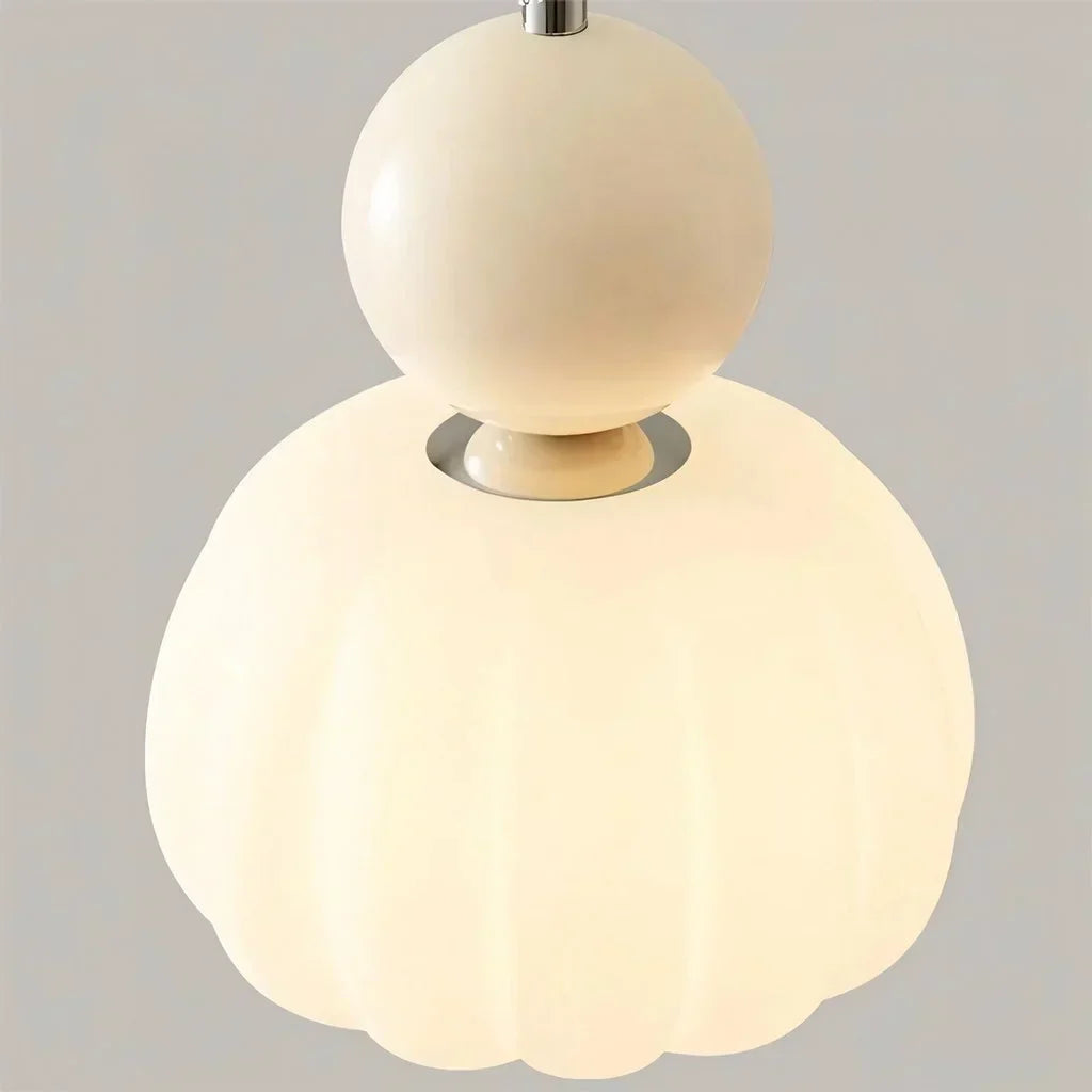 Art Deco Pendant Lamp - Cream, Bauhaus Design