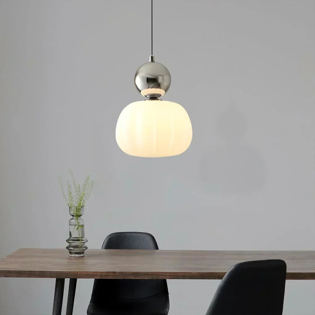 Art Deco Pendant Lamp - Cream, Bauhaus Design