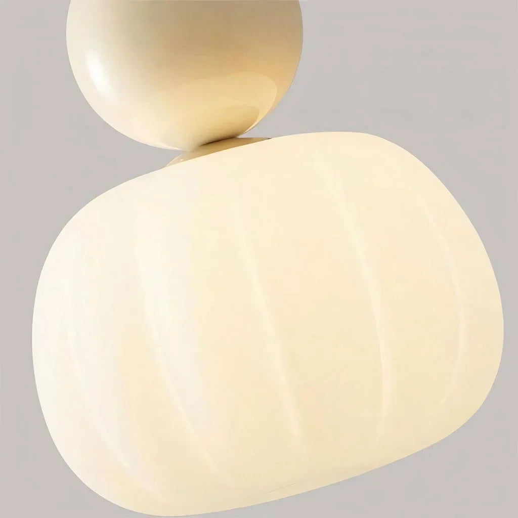 Art Deco Pendant Lamp - Cream, Bauhaus Design