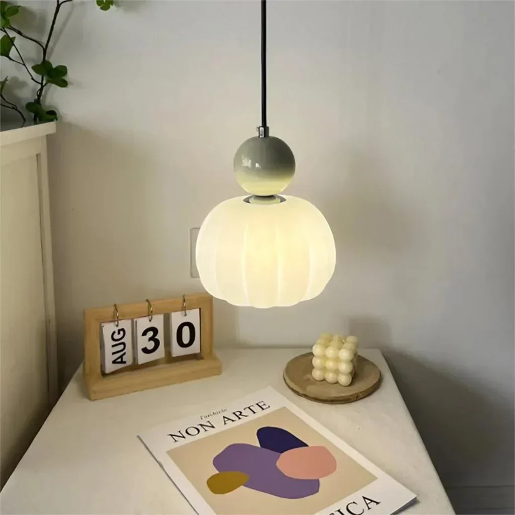 Art Deco Pendant Lamp - Cream, Bauhaus Design