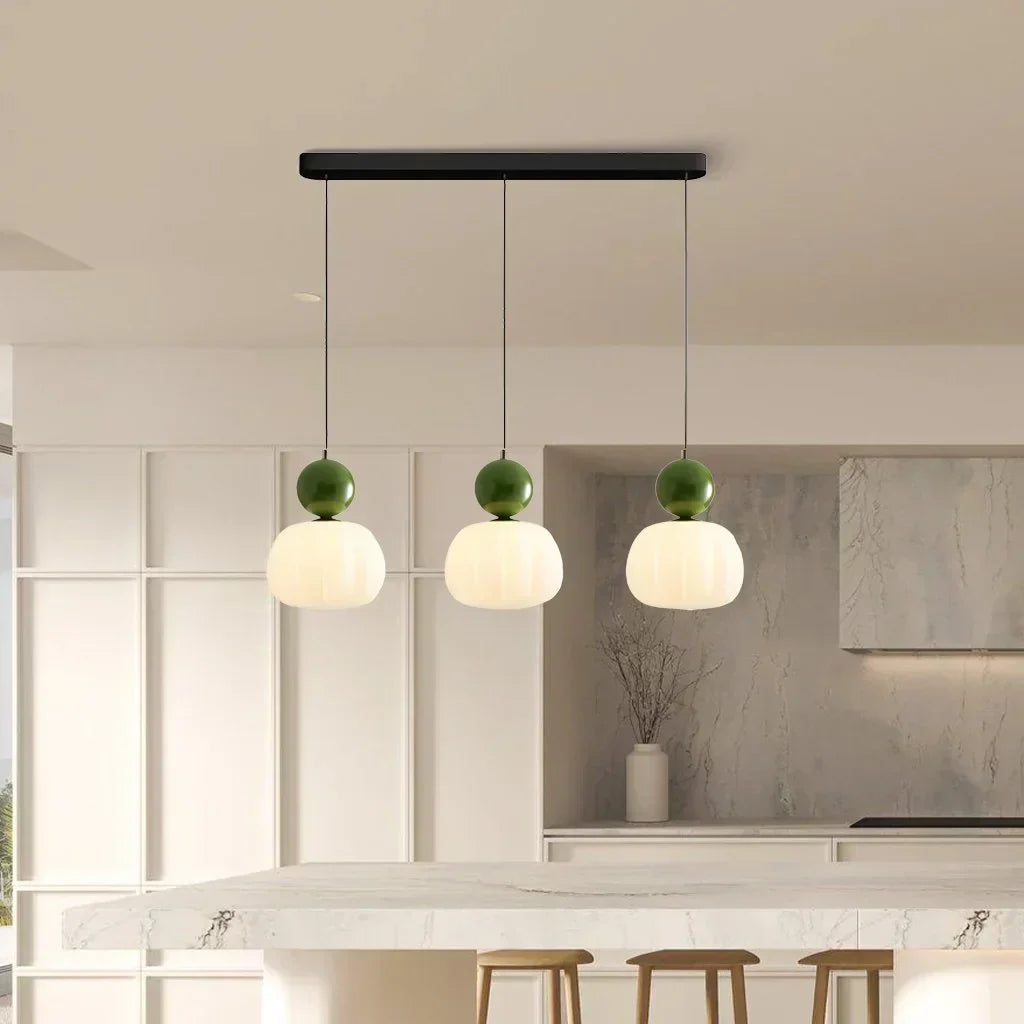 Art Deco Pendant Lamp - Cream, Bauhaus Design