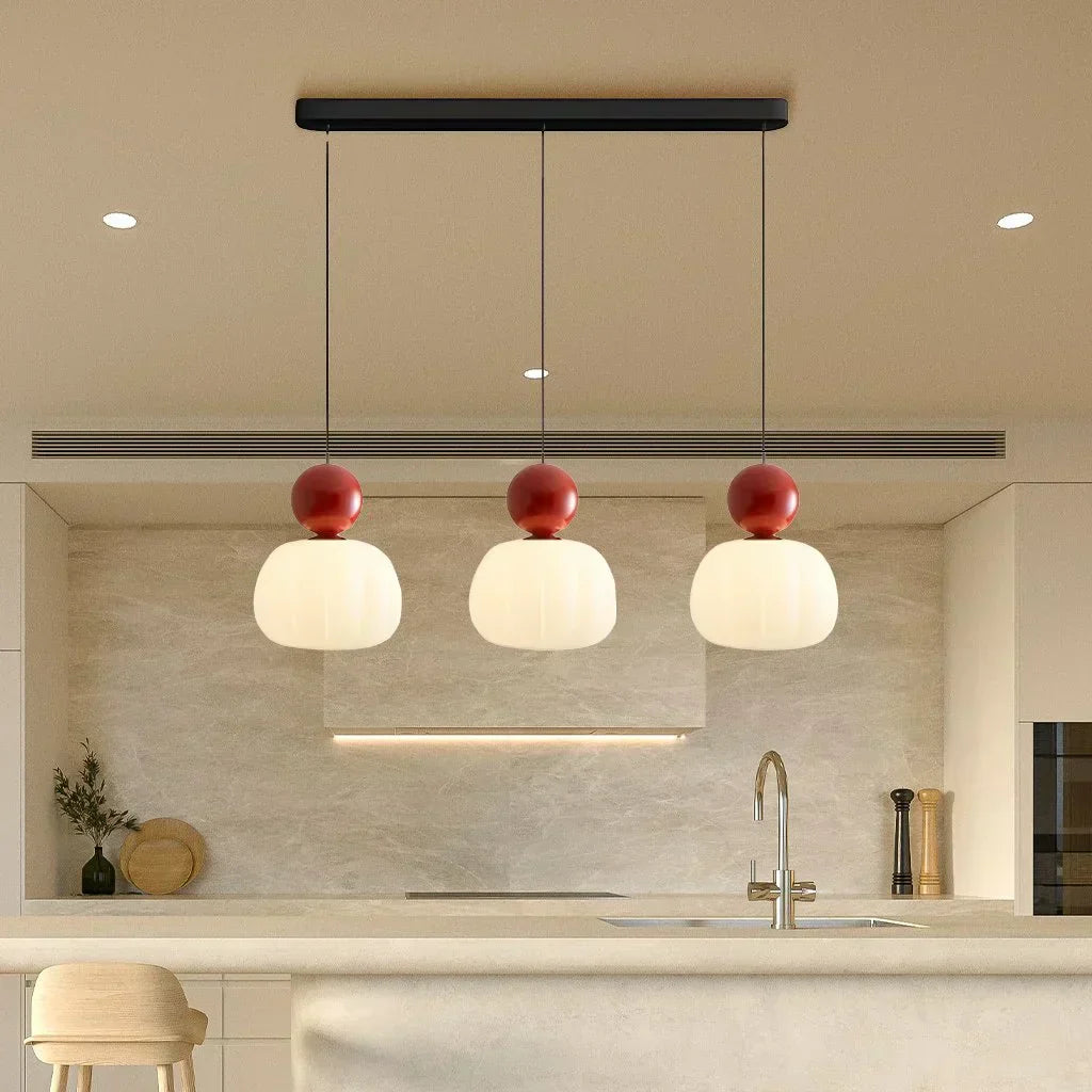 Art Deco Pendant Lamp - Cream, Bauhaus Design