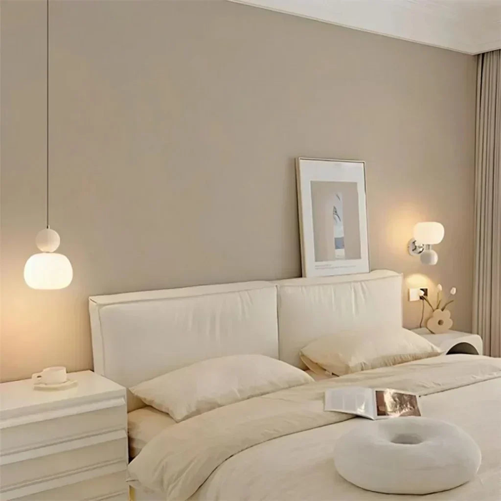 Art Deco Pendant Lamp - Cream, Bauhaus Design