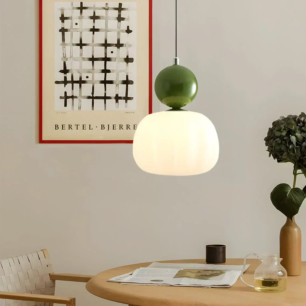 Art Deco Pendant Lamp - Cream, Bauhaus Design
