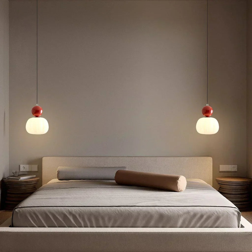 Art Deco Pendant Lamp - Cream, Bauhaus Design