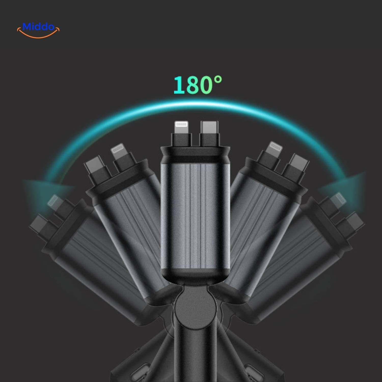 AutoCharge™ 120W | 4-in-1 Charger, Super Fast, RGB Starry Sky!