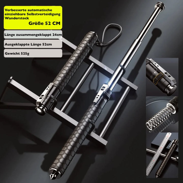Automatic Walking Stick | Non-Slip Grip | Self-Defense