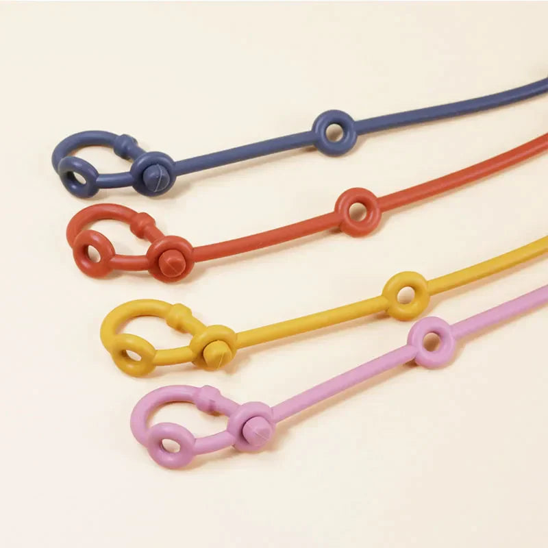 Baby Adjustable Silicone Toy Straps for Secure Playtime