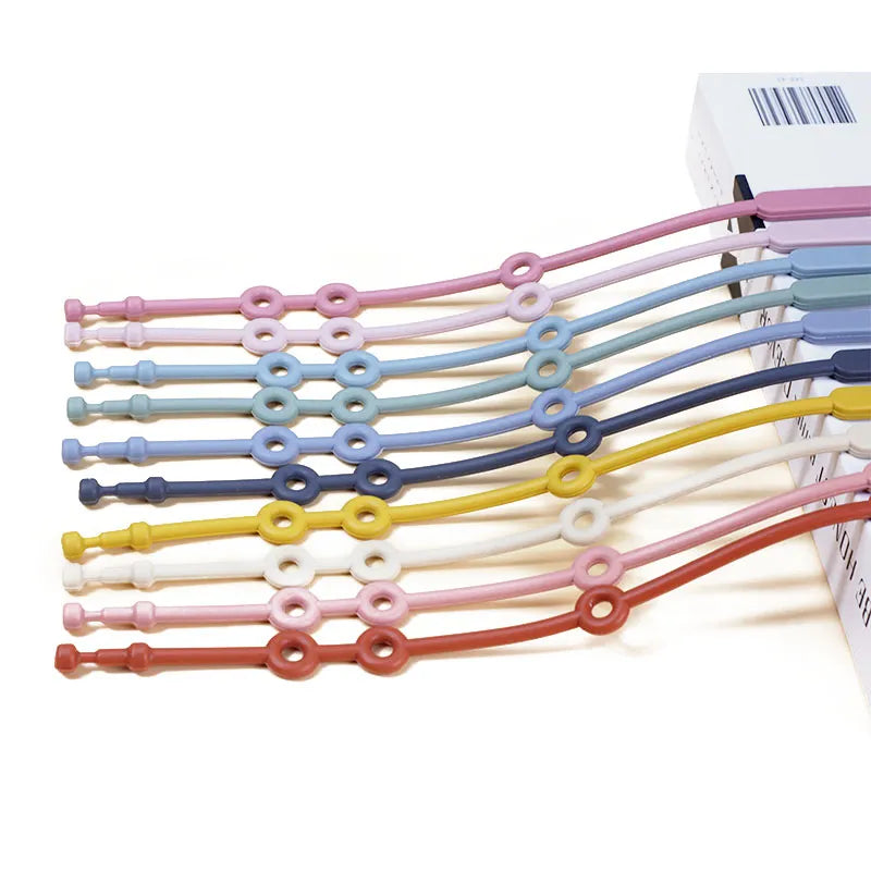 Baby Adjustable Silicone Toy Straps for Secure Playtime