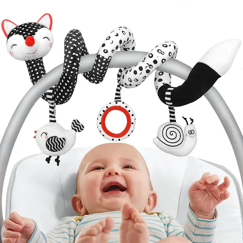 Baby Spiral Car Seat & Pram Toy for Sensory Development