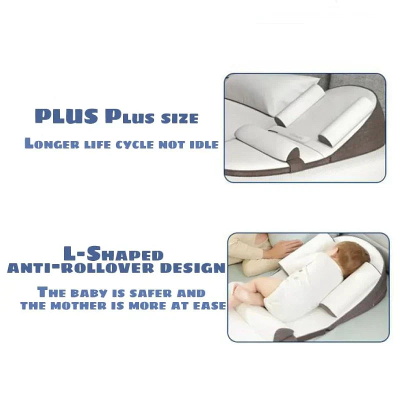Baby Wedge Pillow: Safe Side Sleeping & Anti-Reflux Support