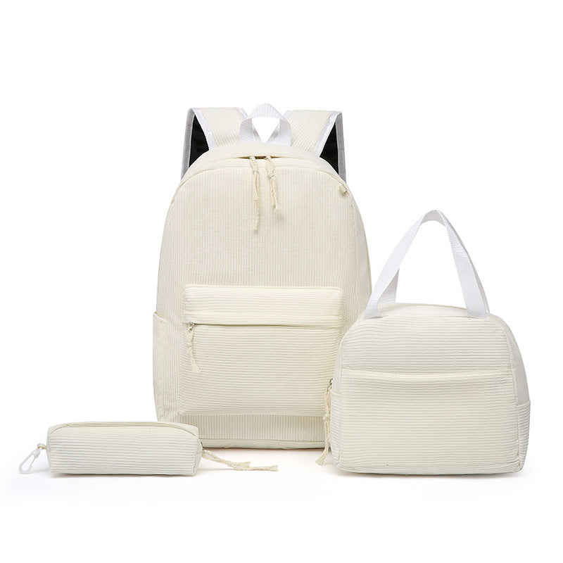 Backpack Set with Playful Strawberry Pattern