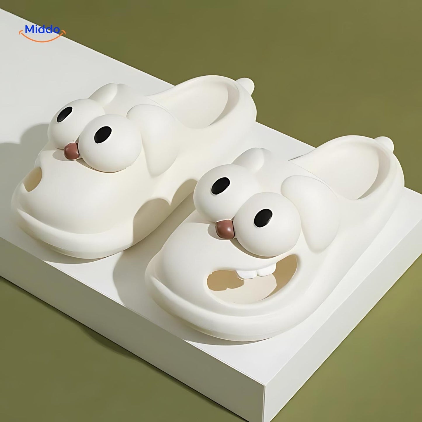 BigEye™ Cartoon Dog Slippers | Cute, Fun, and Comfortable