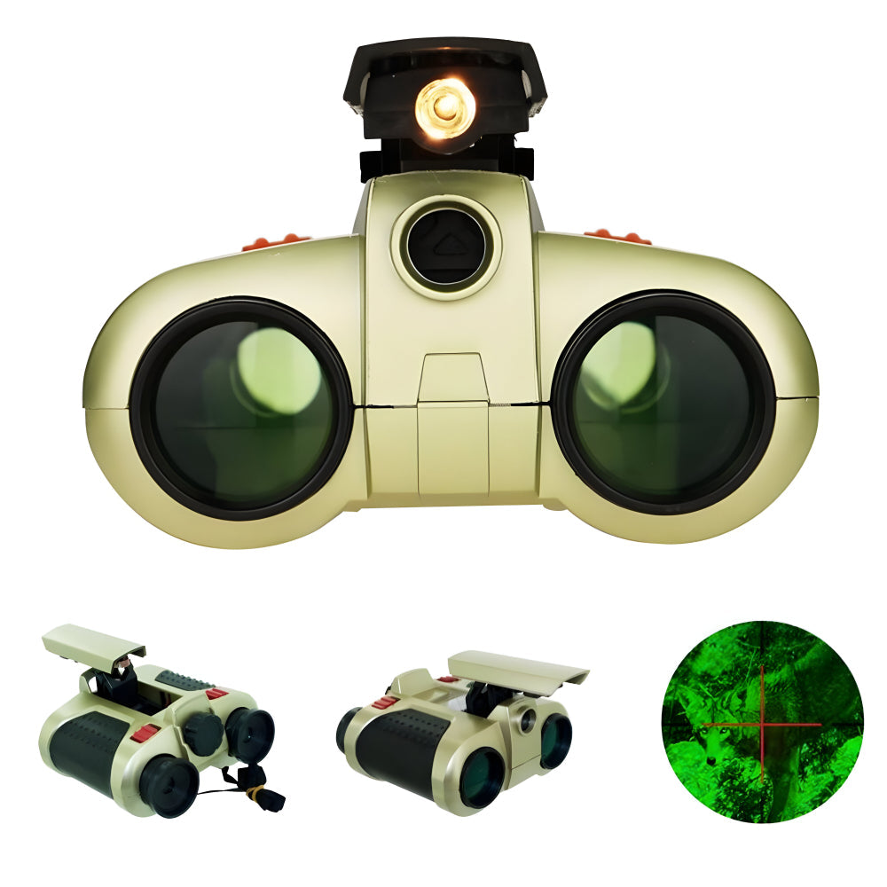 Binoculars | Night Vision Binoculars for Kids | 4x30 Magnification | Durable and Waterproof | NightRanger