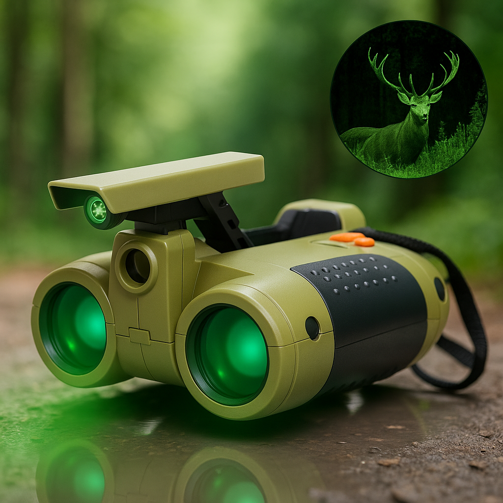 Binoculars | Night Vision Binoculars for Kids | 4x30 Magnification | Durable and Waterproof | NightRanger