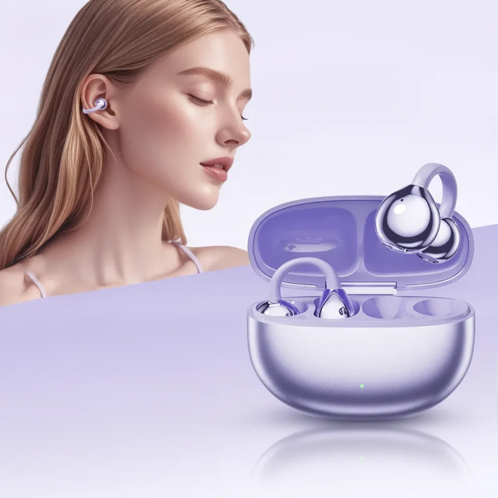 Bluetooth Earbuds | Open-Ear Design | AI Noise Cancellation