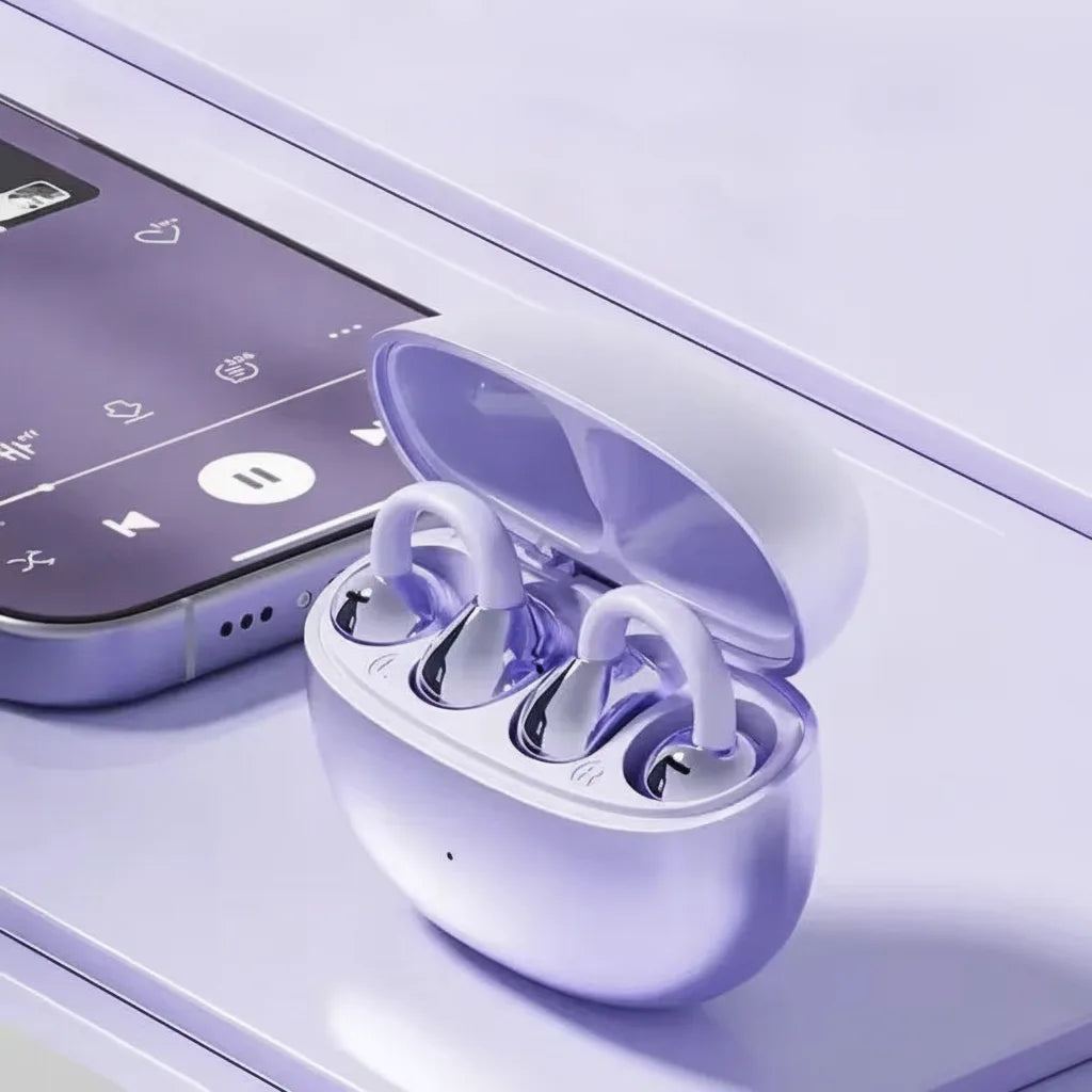 Bluetooth Earbuds | Open-Ear Design | AI Noise Cancellation