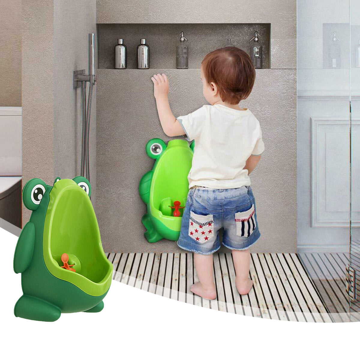 Boys' Frog Potty Training Urinal with Fun Target