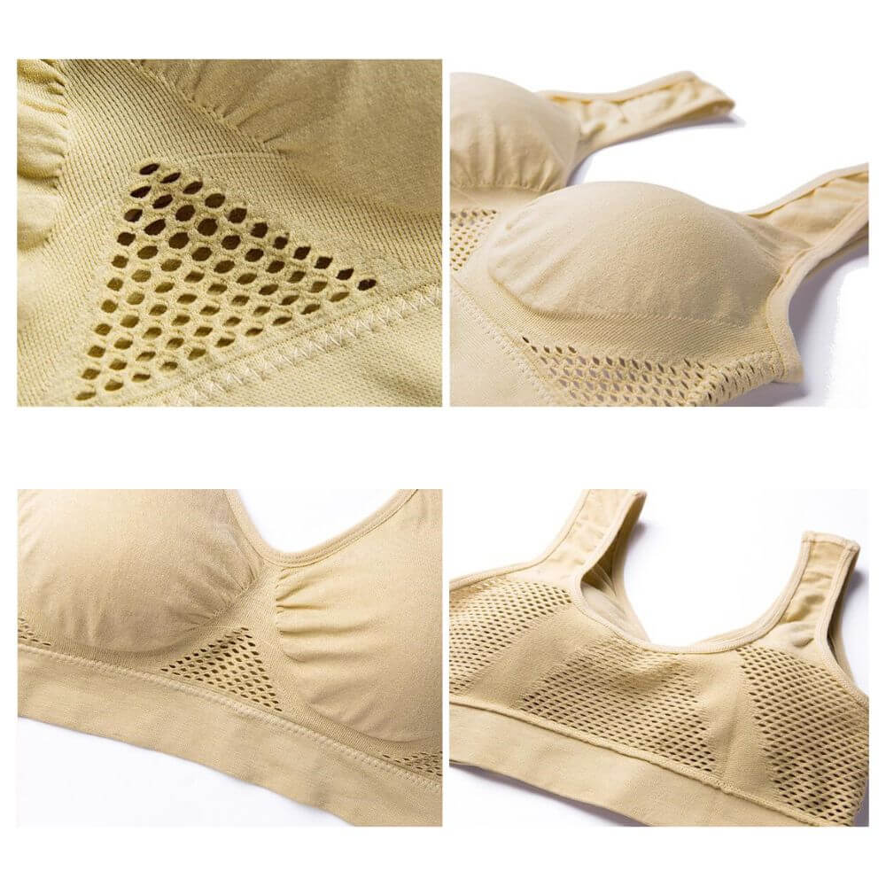 Breathable Mesh Sports Bra