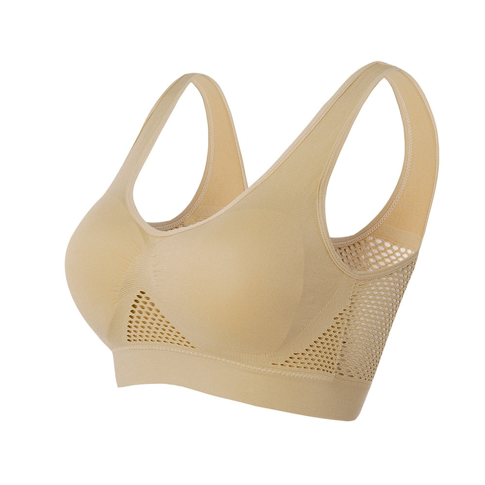 Breathable Mesh Sports Bra