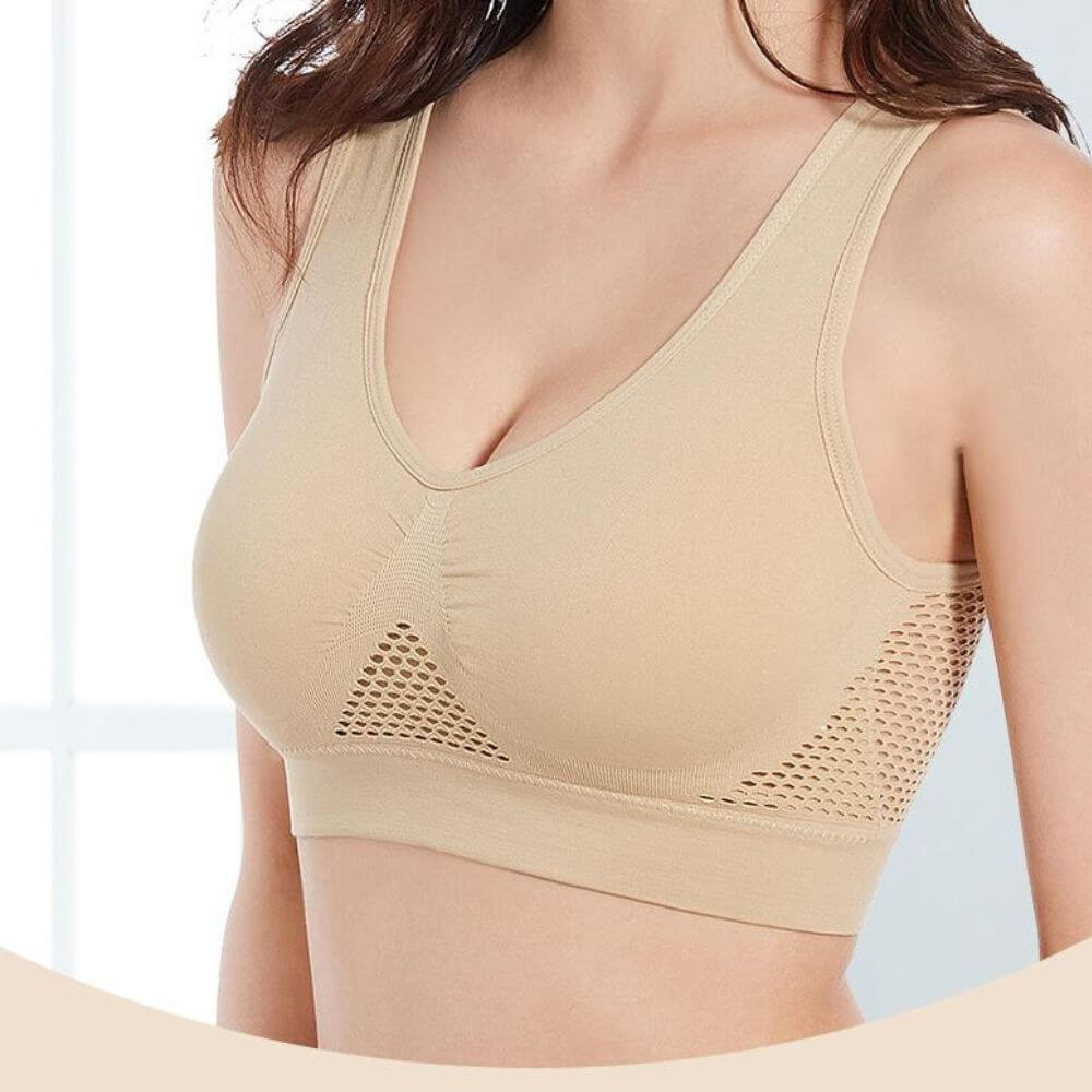 Breathable Mesh Sports Bra