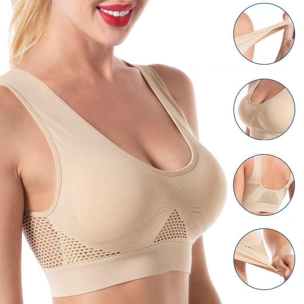 Breathable Mesh Sports Bra