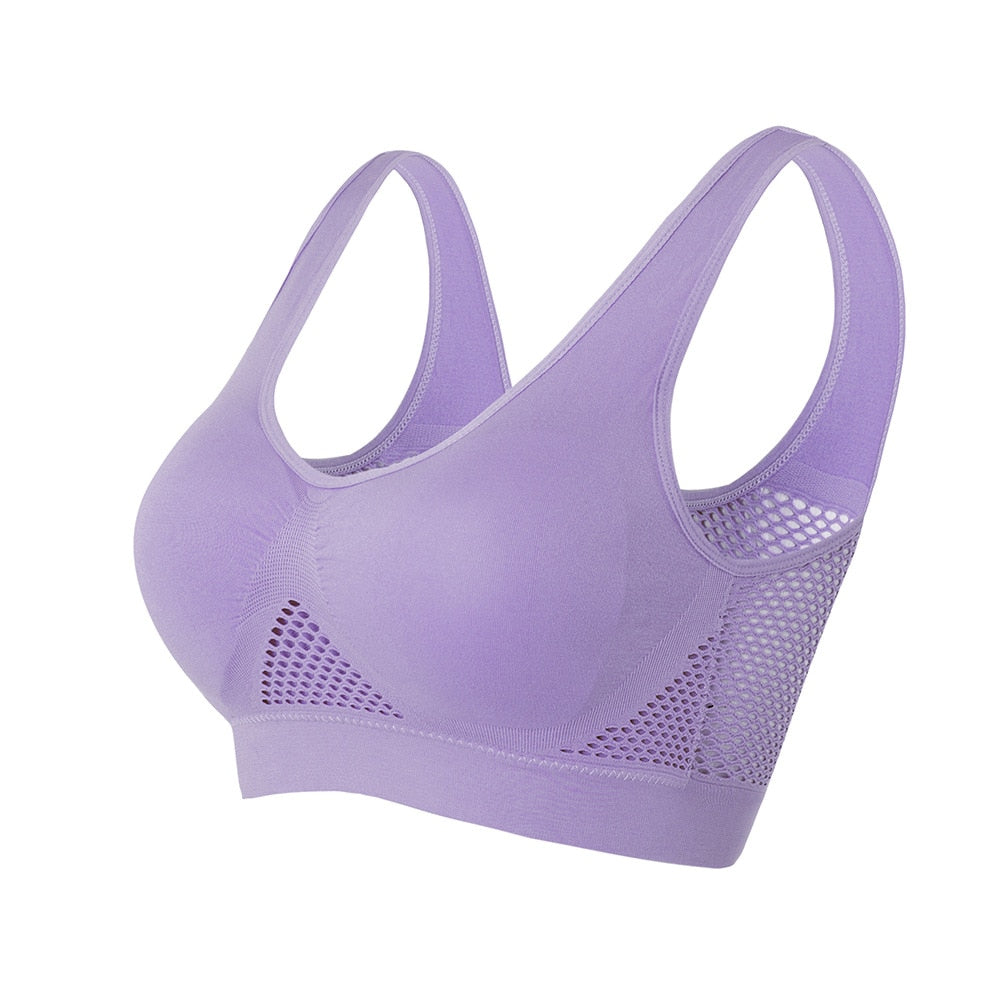 Breathable Mesh Sports Bra