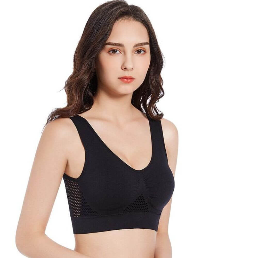 Breathable Mesh Sports Bra