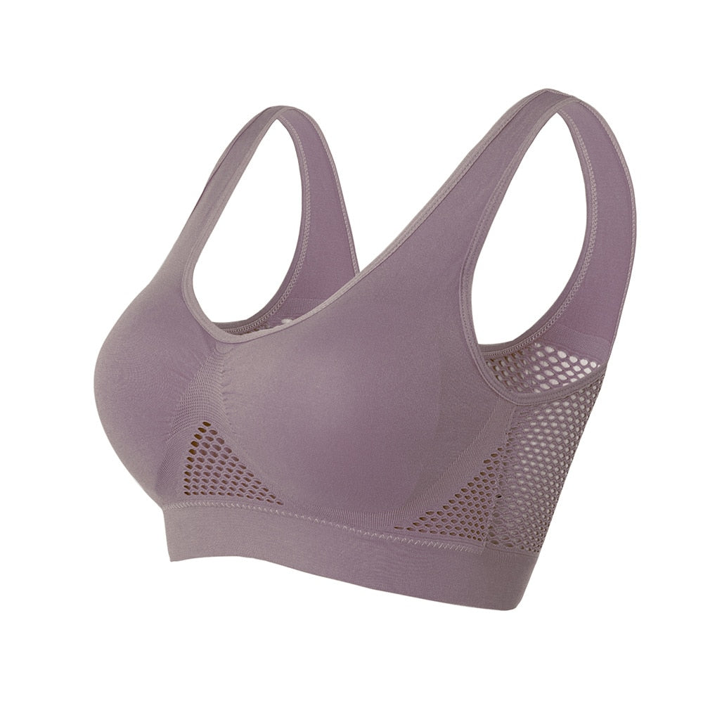 Breathable Mesh Sports Bra