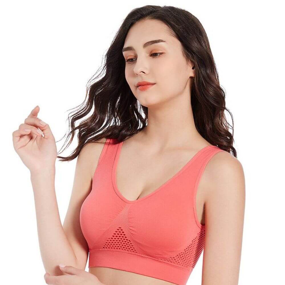 Breathable Mesh Sports Bra