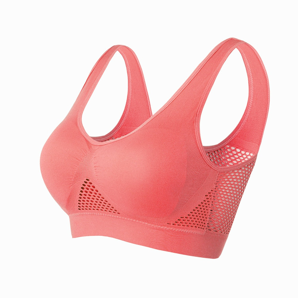 Breathable Mesh Sports Bra