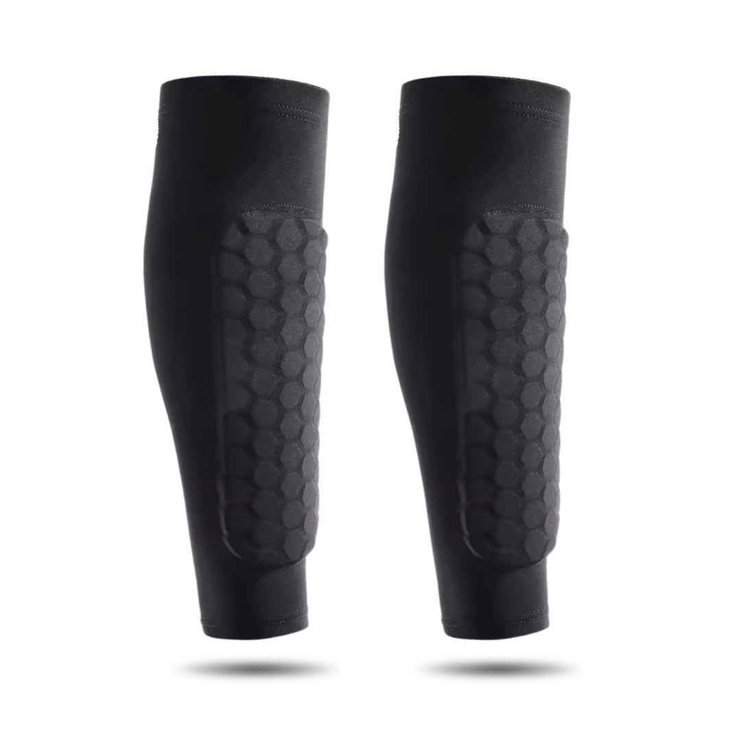 Built-in cushioning layer absorbs impact and protects the shinbone from injuries.
