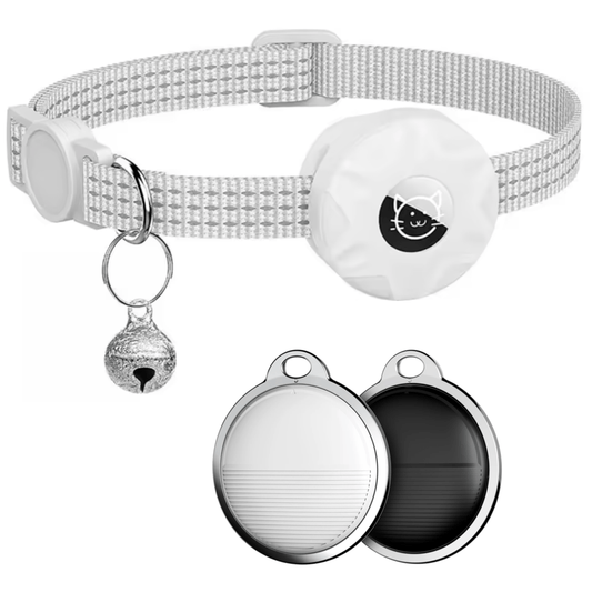 Cat Collar with Bluetooth Tracker and Reflective Design for Increased Safety