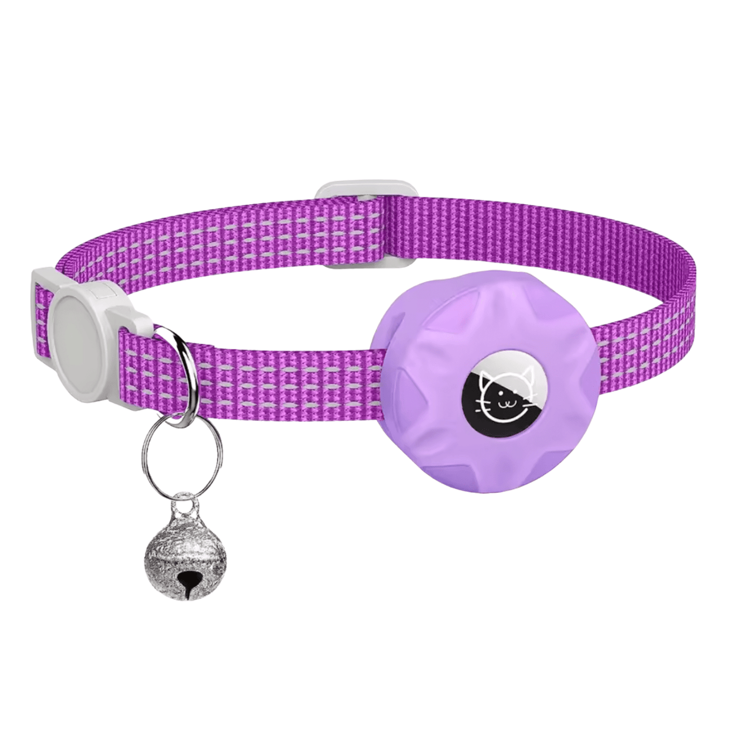 Cat Collar with Bluetooth Tracker and Reflective Design for Increased Safety