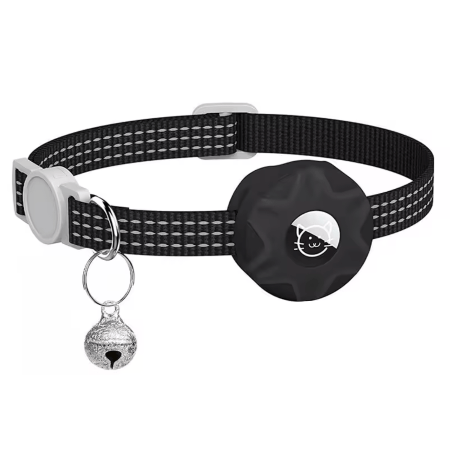 Cat Collar with Bluetooth Tracker and Reflective Design for Increased Safety