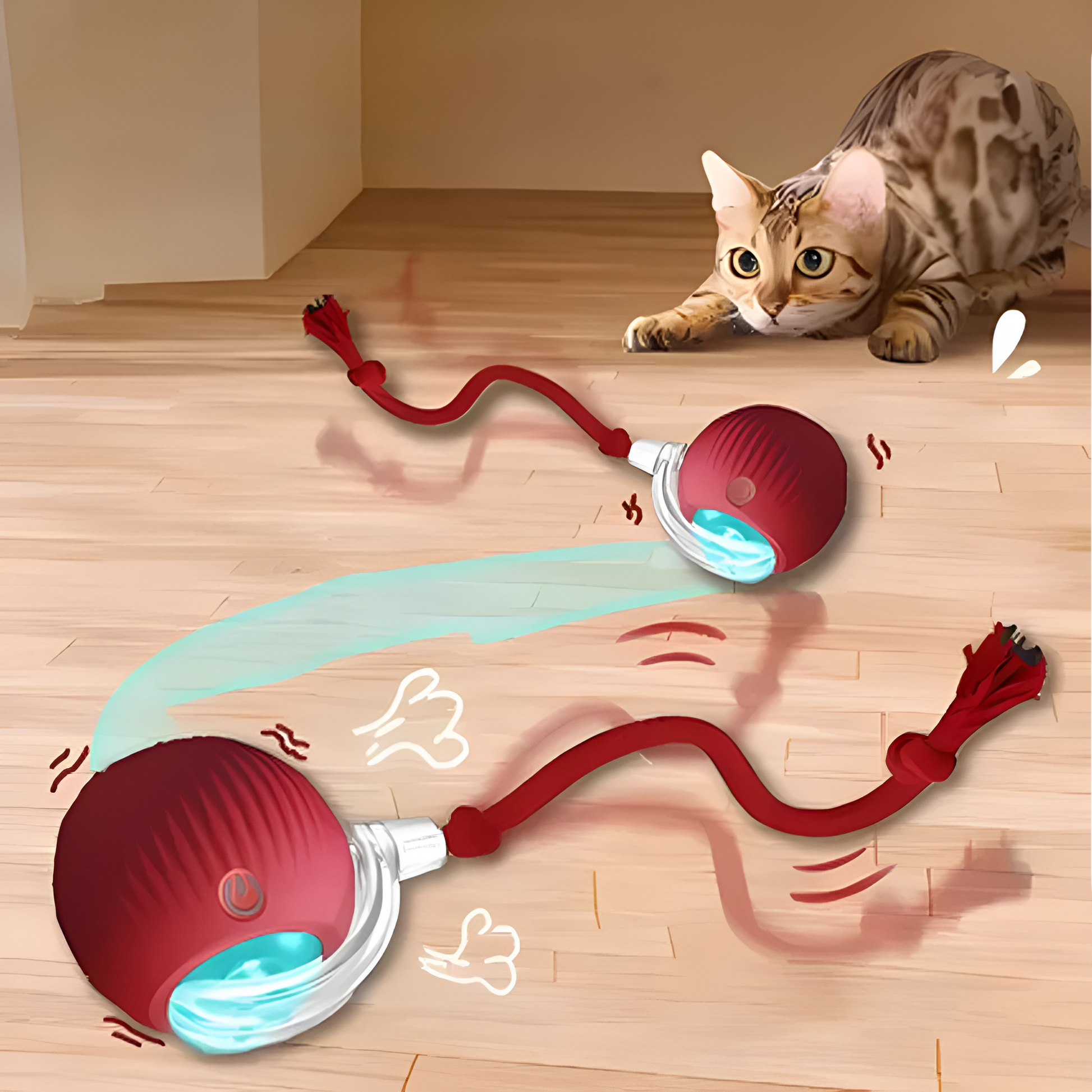 Catfri® CatBall: Automatic Interactive Fun for Cats to Chase