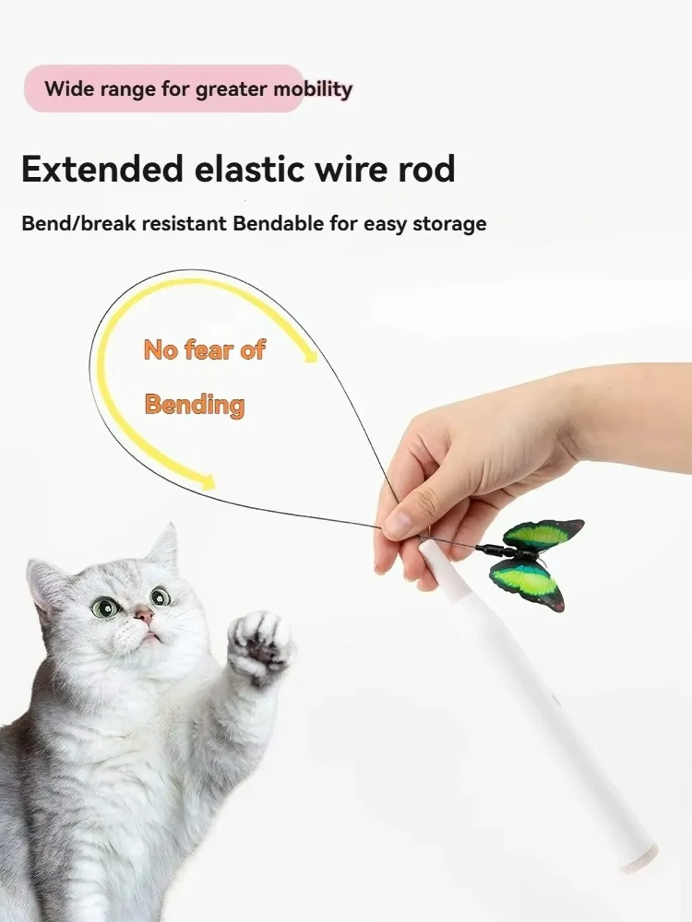 Catfri® DancingButterfly: Interactive Playful Dancing Butterfly for Cats